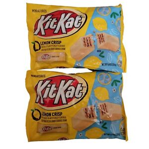Kit Kat Limited Edition Lemon Crisp Miniatures 8.4 Oz Lot Of 2 Bags Exp 2-2025