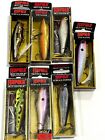 New ListingLOT OF 7 Diff. Rapala Skitter Prop Walk Pop Topwater Fishing Lures NOS SAVE!