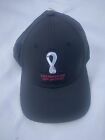 FIFA World Cup Qatar 2022 Cap Hat One Size Black Cotton Official Licensed - NEW