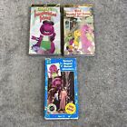 Vintage Barney VHS Tape Lot Of 3 Imagination Island Walk Around Magical Musical