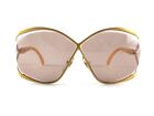 NEW VINTAGE CHRISTIAN DIOR 2056 40 BUTTERFLY MUSTARD SUNGLASSES MADE IN GERMANY