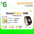 SpeedTalk Smartwatch SIM Card Kit for 5G 4G LTE Kids Smart Watch & GPS Tracker