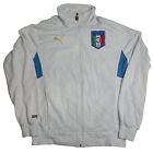 Puma Italy Italia Soccer Football Training Warmup Jacket White Size Large