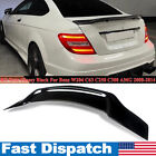 For Mercedes Benz W204 2008-2014 RT Rear Trunk  Spoiler Wing Lip Glossy Black