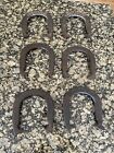 6 Vintage Champ Throwing Horseshoes Forged Steel Two #1s & Four #2s  GUC