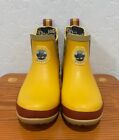 Women's Pendleton Pull-On Rubber Ankle Rain Snow Boots Size 10 Yellow NWOT