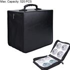 520 Disc CD DVD Storage Bag Portable PU Leather Wallet Holder Case Box Organizer