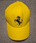 Ferrari Inspired Embroidered Horse Logo Yellow Flex Fit Size S/M Hat Cap