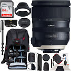 Tamron SP 24-70mm f/2.8 Di VC USD G2 Lens for Canon EF Mount Pro Backpack Bundle