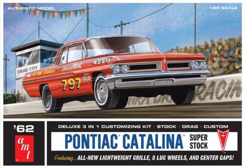New AMT 1:25 Scale 1962 Pontiac Catalina Super Stock Model Kit AMT1392