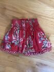 Elaine et Lena Skirt Sz 5A (5Years) Amazing Designer Red Floral PERFECT