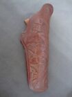 Original Early HH HEISER Holster Carved Tooled Leather 757 Holds Colt Army Gun
