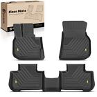 3pcs Front & Rear Row Black Floor Mats Liners for BMW X3 2018-2022 X4 2019-2021 (For: 2021 BMW X3)