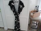 old navy black white floral  nwt   new dress  summer xl wrap  $44.99
