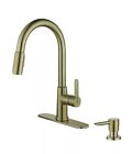 Glacier Bay Paulina Single-Handle Pull-Down Sprayer Kitchen Faucet - Gold