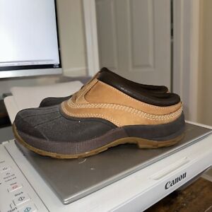 LL Bean Mucker Duck Slip On Clogs Shoes Sneakers Womens Size 8 Medium Waterproof