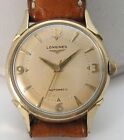 Stunning 1950's Longines G/F Automatic Men's Watch Deco Numbers Ca 19AS 17J Runs