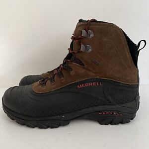 MERRELL Men's Icerig Clip Shell Boots Dark Earth Red Ochre Size 13 J154317C