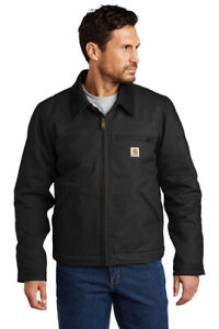 Carhartt Duck Detroit Jacket CT103828 Black or Brown Size Men’s Small- 2XLarge