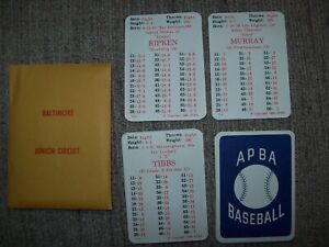 Original 1988 APBA Baseball Cards complete
