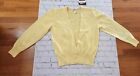 Vintage Rodier Yellow Cardigan Sweater Size S 4  Wool Blend