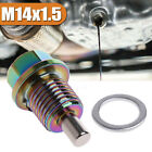 M14×1.5 Magnetic Car Engine Oil Drain Plug Screws Nut Bolt Sump Nut Accessories (For: 2006 Honda Civic EX Sedan 4-Door 1.8L)