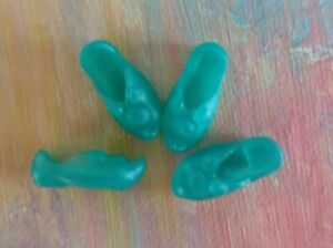 Kelly Accs Small Doll Clothes *2prs clear Green/Teal Fairy Shelf Elf Shoes* cute
