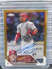New Listing2023 Topps Chrome Ivan Herrera Gold Refractor Rookie Auto RC #26/50 Cardinals
