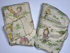 Vintage Betsey Clark Sheet Set Twin Flat Fitted Pillowcase Lot Precious Moments
