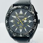 Seiko Men’s Kinetic Prospex GMT 45mm Leather 10ATM St Steel Watch SUN057 In Box