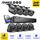 ANNKE 8CH 1080P H.265+ Security Camera System 3K Lite CCTV DVR Outdoor AI Kits