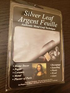 Silver Leaf Mona Lisa Imitation Silver Metal Leaf Craft Supplies