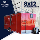 New Cargo Trailer w/Full Bathroom 8x12, Custom Trailer Manufacturers, Enclosed