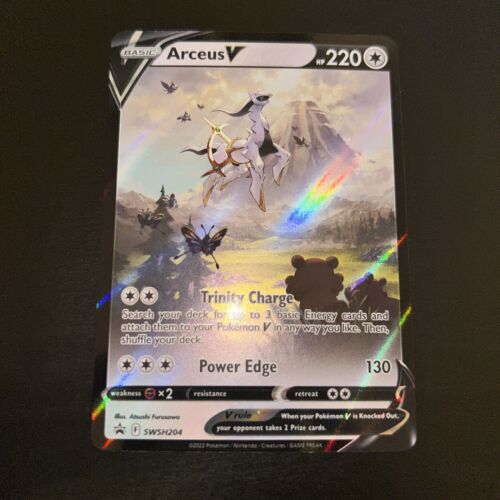 Arceus V SWSH204 Alternate Art Black Star Promo Pokémon Sword & Shield Card NM