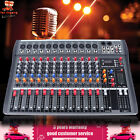 8/12/16 Channel USB Bluetooth Live Studio Audio Mixer Mixing Console Sound Pro