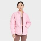 Women's Quilted Puffer Jacket - All In Motion Pink S