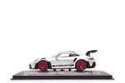 Minichamps 1:43 Porsche 911 GT3 RS (992) in GT Silver / Red Wheels