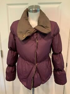 BCBG Max Azria Purple Puffer Jacket Coat W/ Duck Down, Size XS