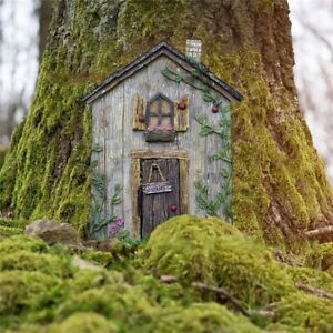 1PC Yard Art Miniature Fairy Gnome Garden Decor Fairy Door Door Figurines 3.93in