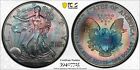 1997 American Silver Eagle PCGS MS67 - Monster Toned On Both Sides