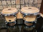 Pre-owned Latin Percussion LM199AW Mini Tunable Bongos Table Top Set