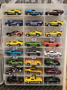 hot wheels & matchbox (case #205) FORD MUSTANGS 65 67 70 93 95 shelby