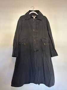 Frontier Classics Men’s Vintage Western Jean Trench Coat Small 100% Cotton