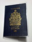Canadian Canada Clear Plastic Vinyl Passport Cover Protector Holder