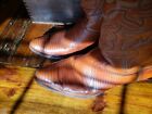 Justin Cowboy Boots Lizard Brown 11.5 D