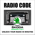 SKODA CODES RADIO ANTI-THEFT UNLOCK STEREO SERIES RNS510 RCD300 MFD PIN SERVICE