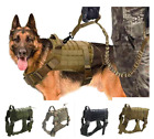 Tactical Dog Harness Military K9 Adjustable No Pull Vest with Handle, M L XL