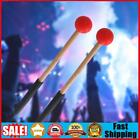 1 Pair Glockenspiel Mallets Drum Practice Suitable for All Ages (Red)