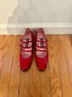 Carel Paris Red patent leather Mary Janes Shoes 37.5