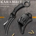 Military Tactical Knife Hunting COMBAT Karambit FIXED BLADE KNIFE Survival EDC